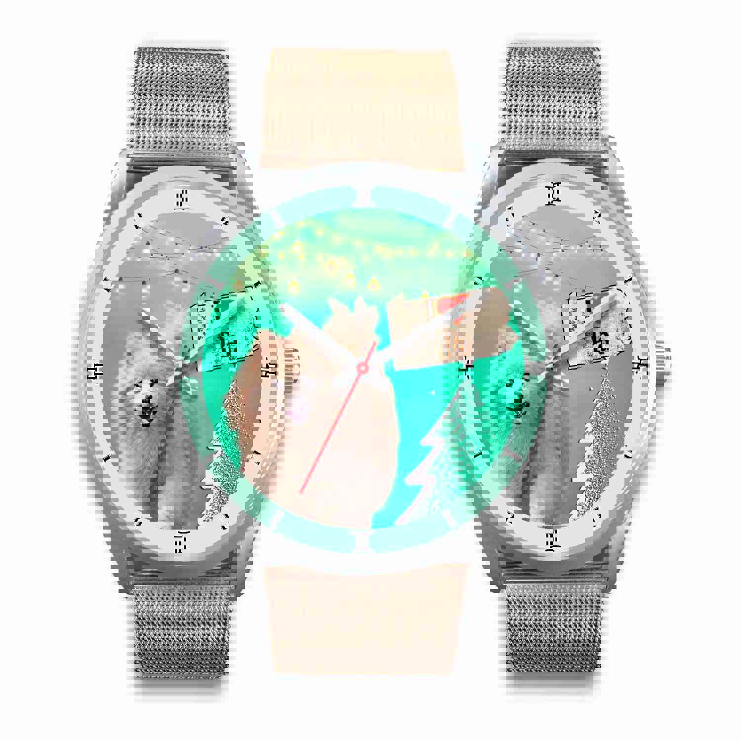 Cute Pomeranian Dog Pennsylvania Christmas Special Wrist Watch