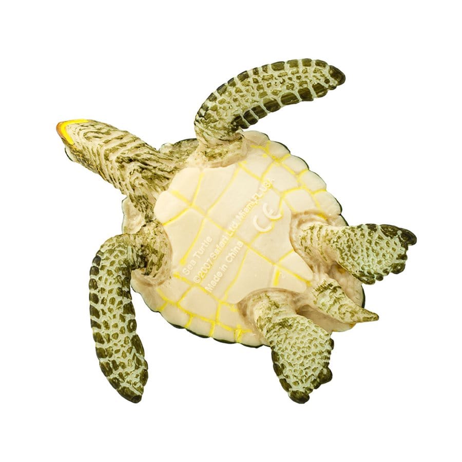 Green Sea Turtle Toy - Hand Painted & Detailed Figurine