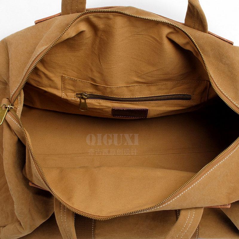 Men's Waxed Canvas Weekender Bag - Durable Travel & Overnight Bag