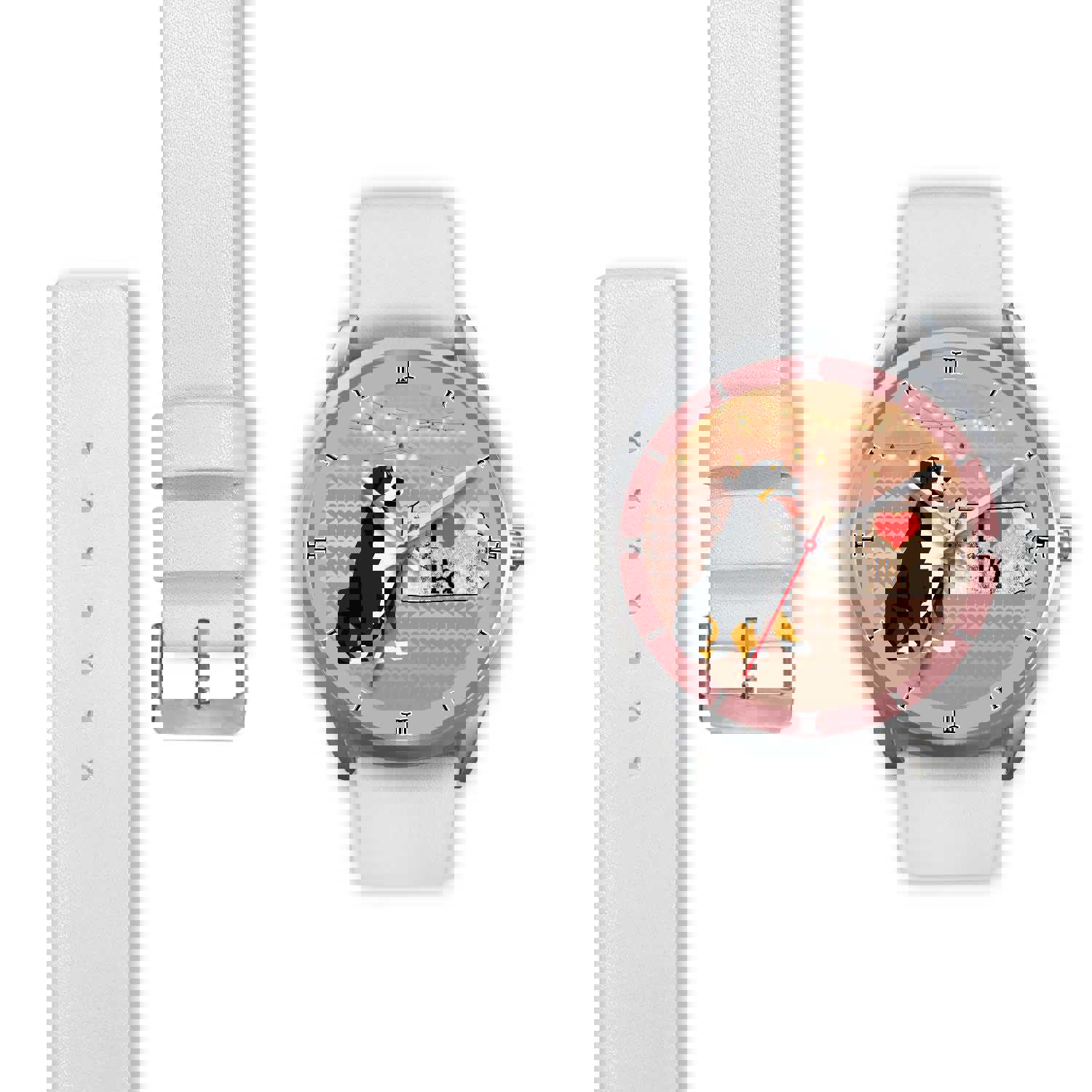 Bernese Mountain Dog Pennsylvania Christmas Special Wrist Watch