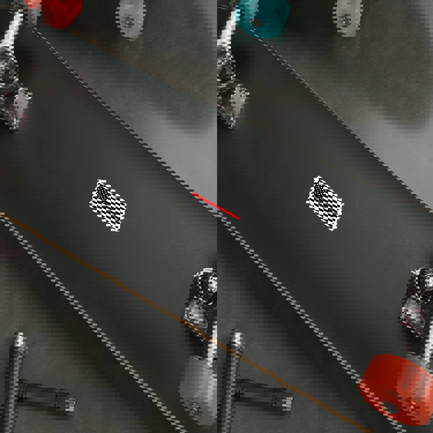 Thin Red Line Flag Decal - Indoor & Outdoor Use