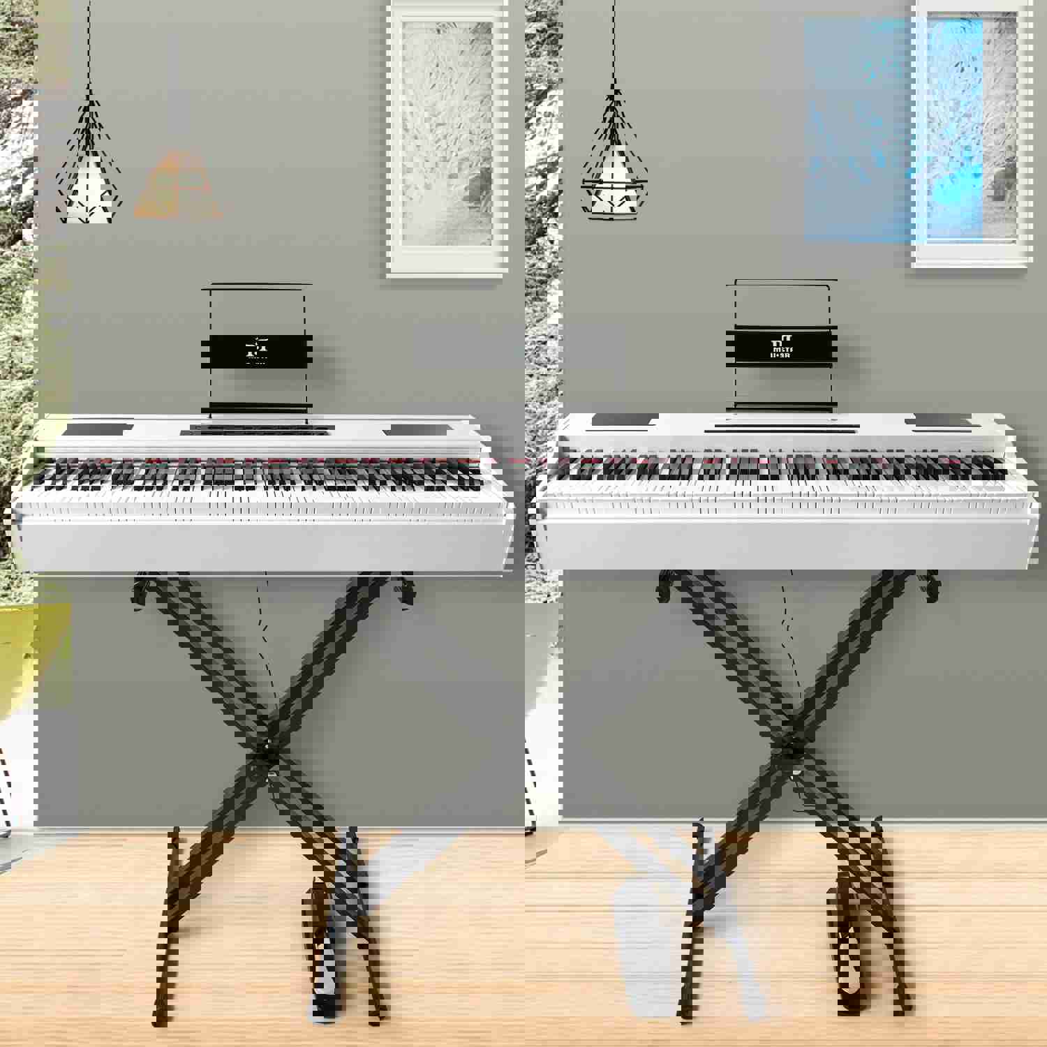 MUSTAR MDP-1300 88 Key Weighted Piano Keyboard with Bluetooth, Hammer Action, and Sustain Pedal