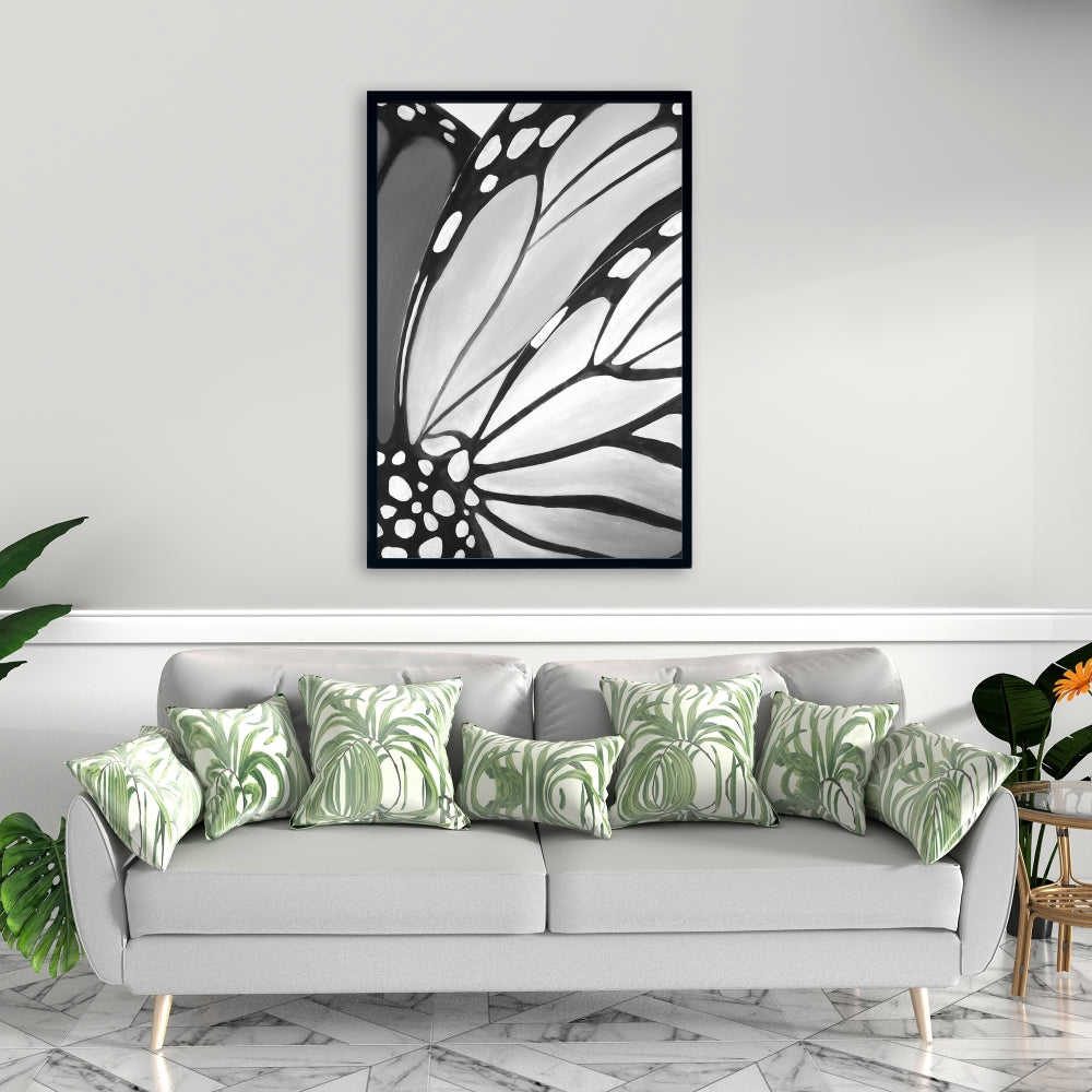Monarch Wings Closeup - Fine Art Gallery Wrapped Canvas 16x48