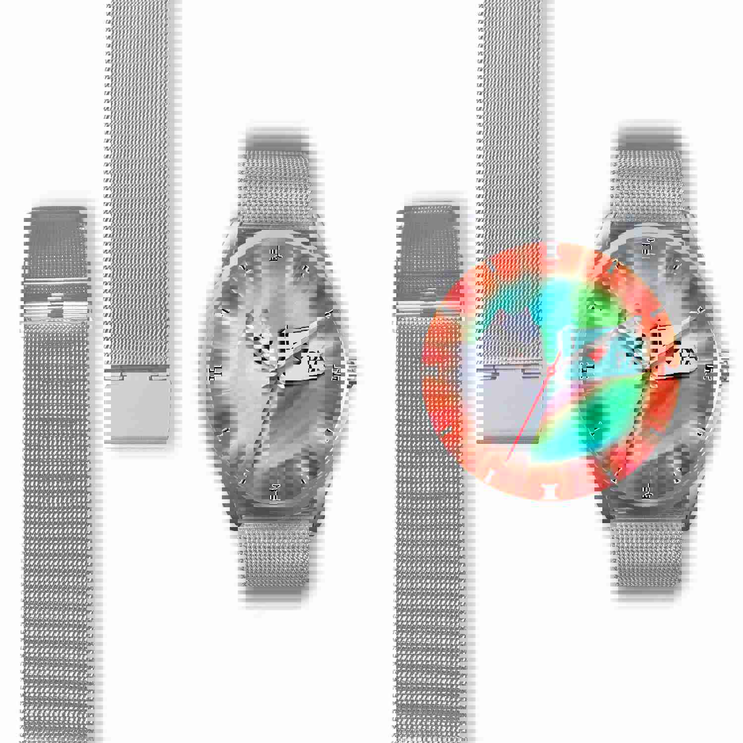 Cheerful American Eskimo Dog Pennsylvania Christmas Special Wrist Watch