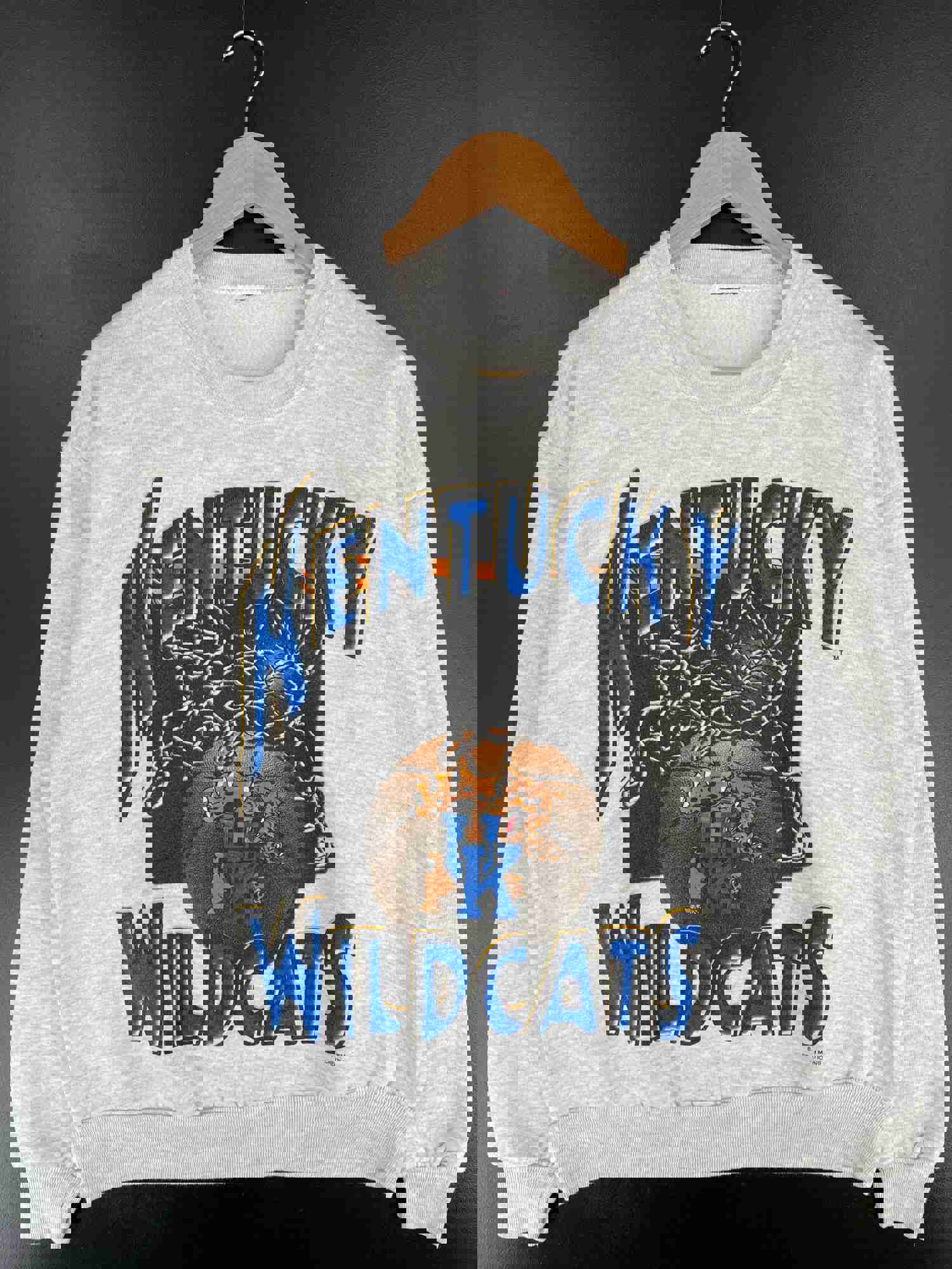 90’s KENTUCKY WILDCATS College Sweat-Shirt / E5912S - Size Approx.L