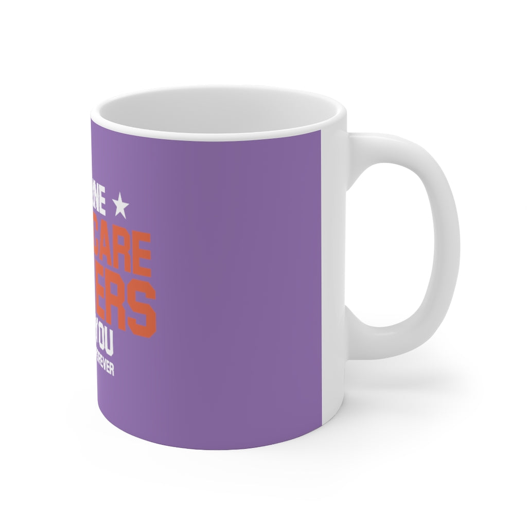 Frontline Healthcare Workers Version 2 Purple Ceramic Mug 11oz
