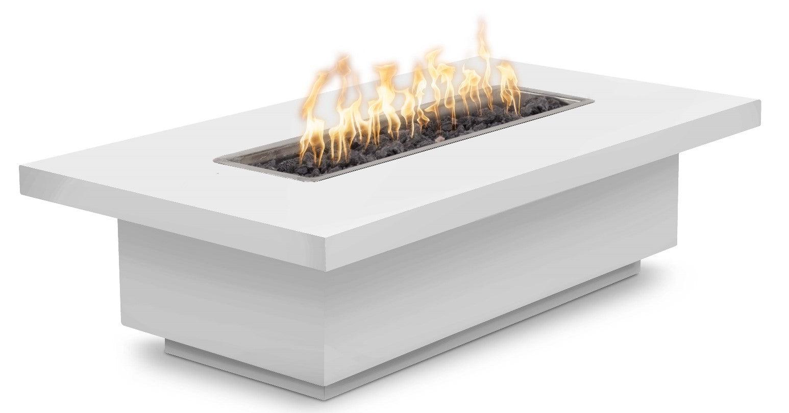 The Outdoor Plus 84 Rectangular Fremont Fire Table - Powder Coated Metal