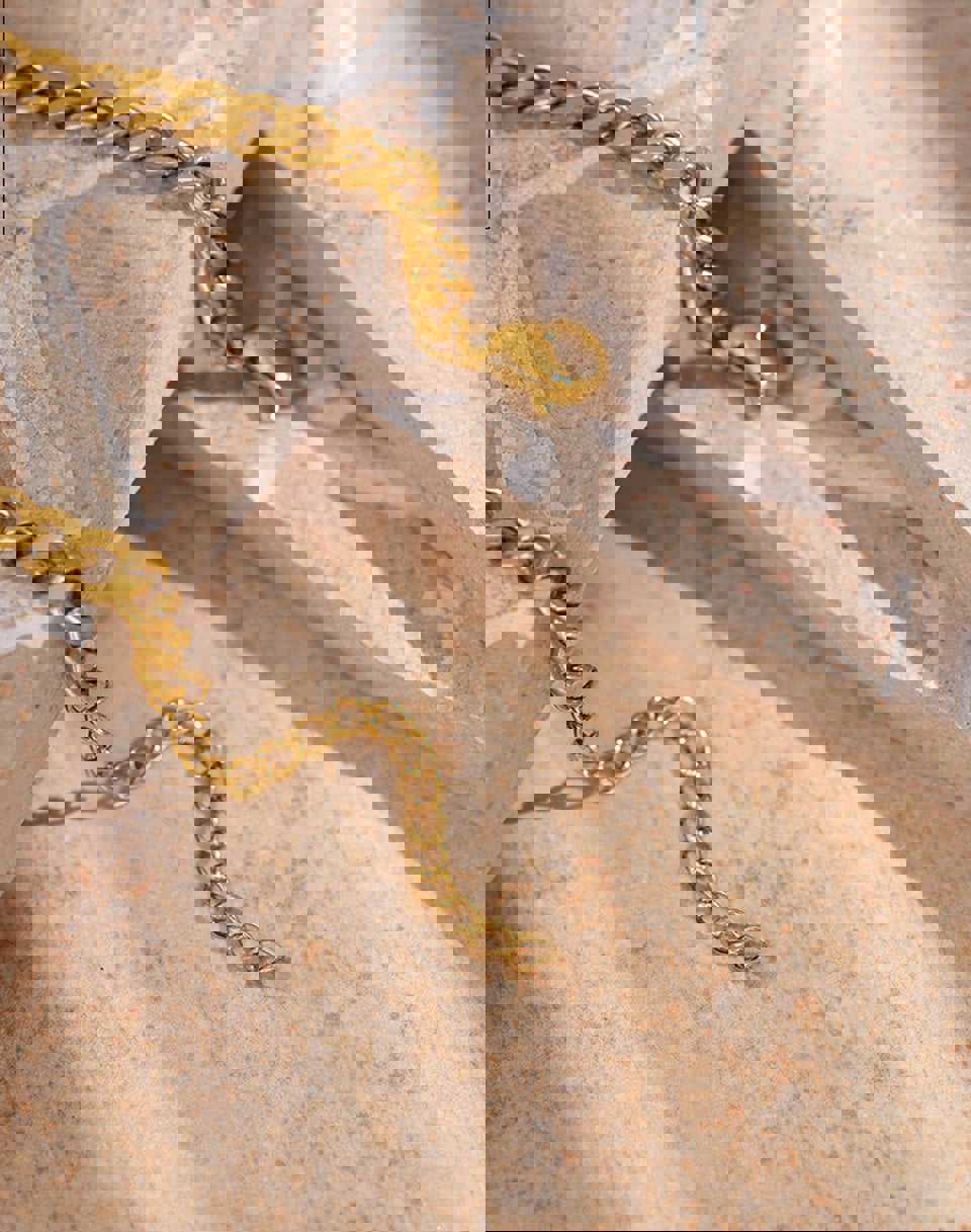 Greta Pearl Necklace - 18K Gold PVD Chain with Natural Pearl