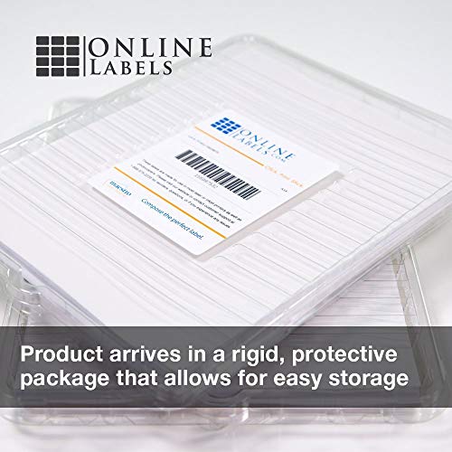 Online Labels Sticker Paper - 2,000 Sheets, White Matte, 8.5 x 11 Full Sheet, Inkjet/Laser Printer Compatible