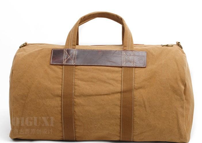 Men's Waxed Canvas Weekender Bag - Durable Travel & Overnight Bag