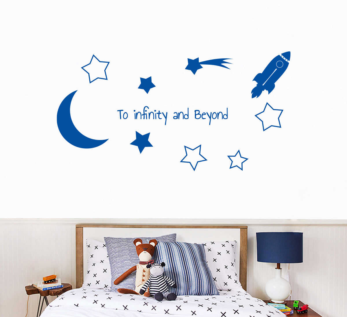 Toy Story TO INFINITY AND BEYOND Wall Sticker Decal Stencil Silhouette ST421