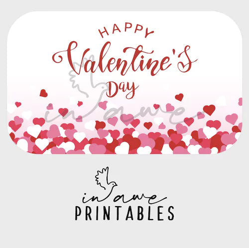 DIY Valentine Heart Confetti Craft Kit - Instant Digital Download for All Ages
