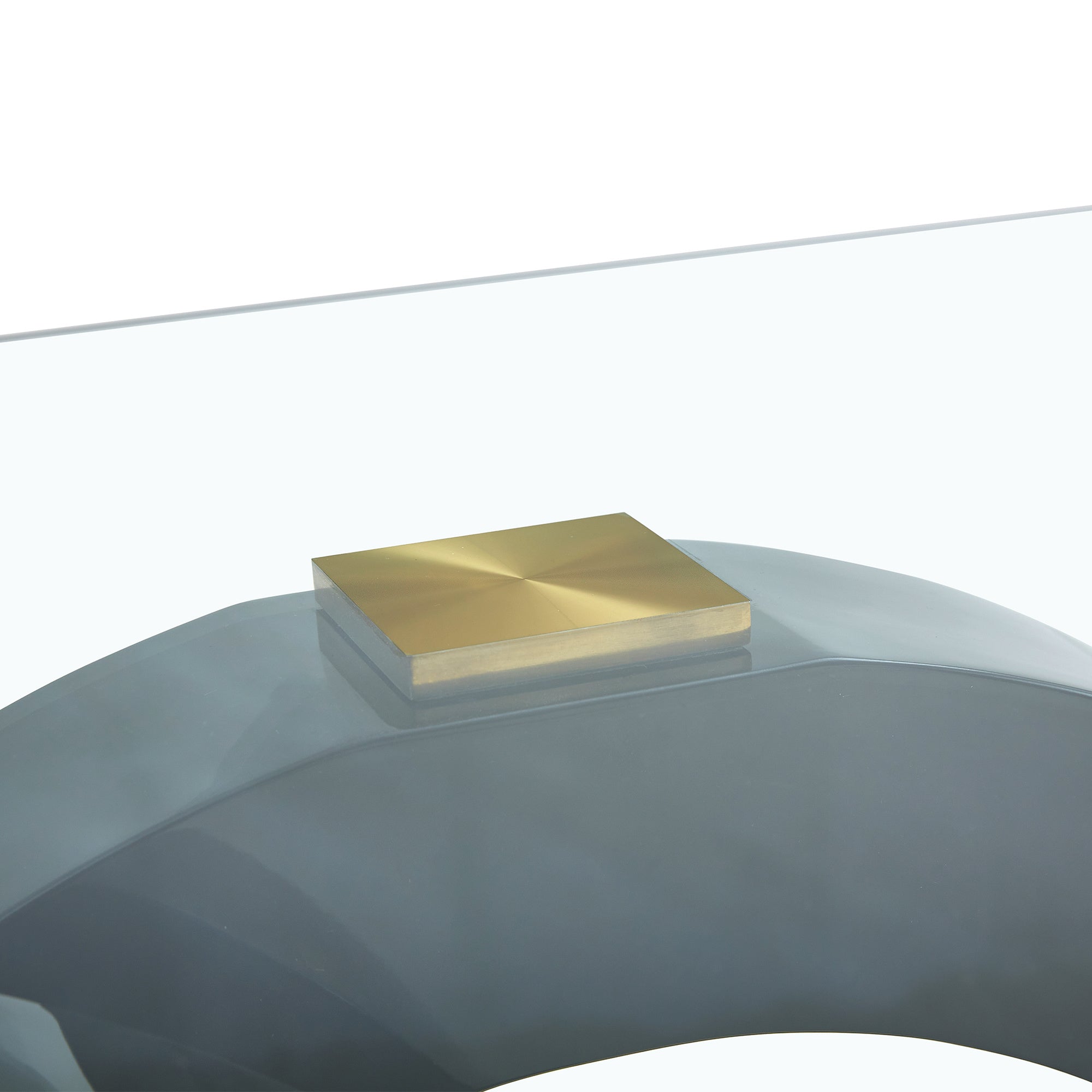 Large Modern Minimalist Rectangular Glass Dining Table for 6-8 People