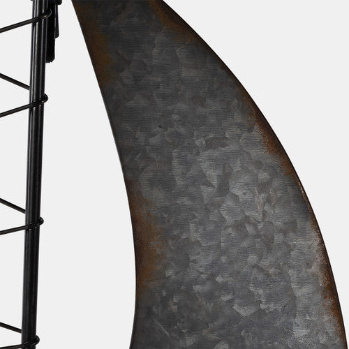 Sagebrook Home 17336 Metal, 19 Boat Wall Decor, Brown