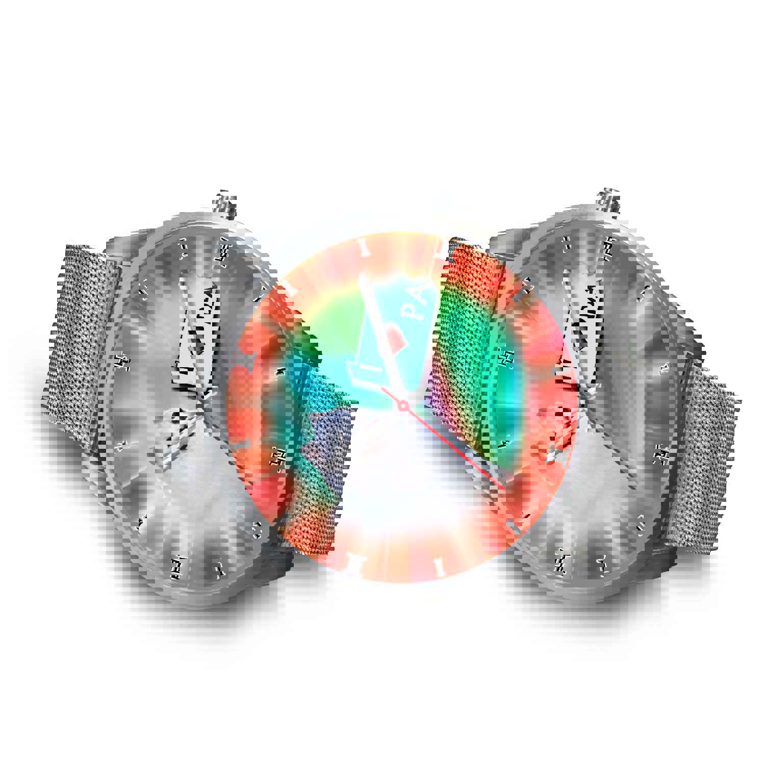 Cheerful American Eskimo Dog Pennsylvania Christmas Special Wrist Watch