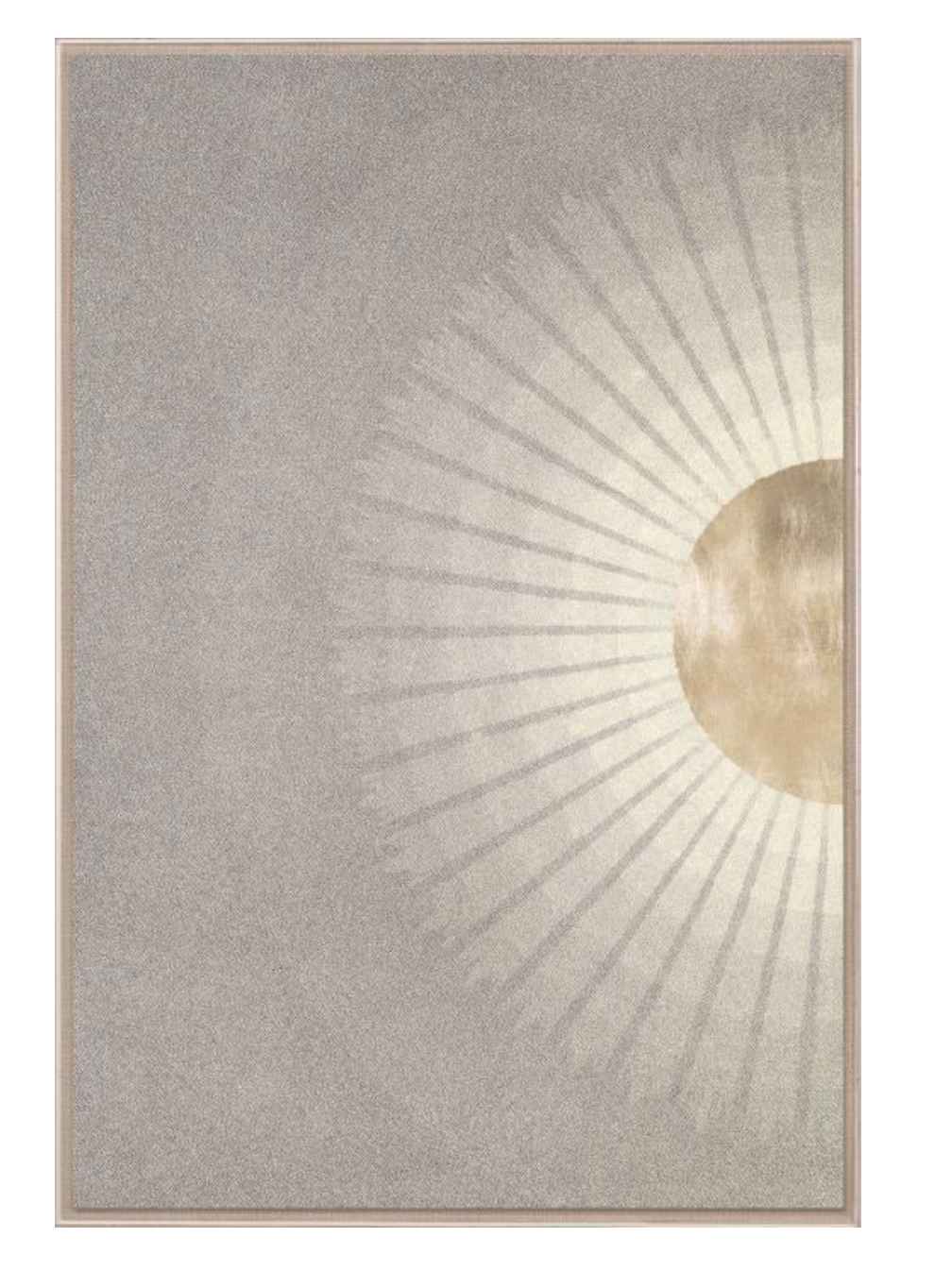 Natural Curiosities Solaris Art - Minimalist Gold Leaf Design