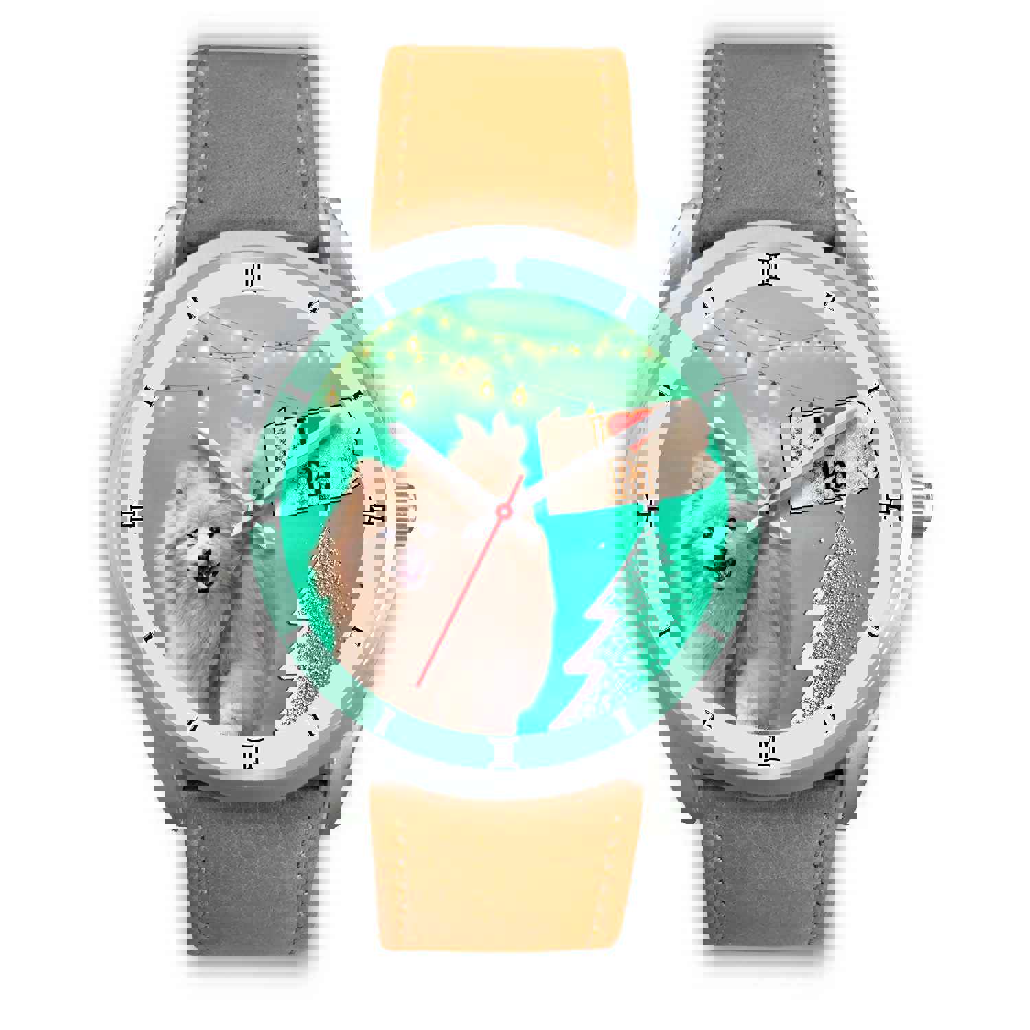 Cute Pomeranian Dog Pennsylvania Christmas Special Wrist Watch