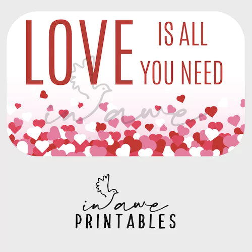 DIY Valentine Heart Confetti Craft Kit - Instant Digital Download for All Ages