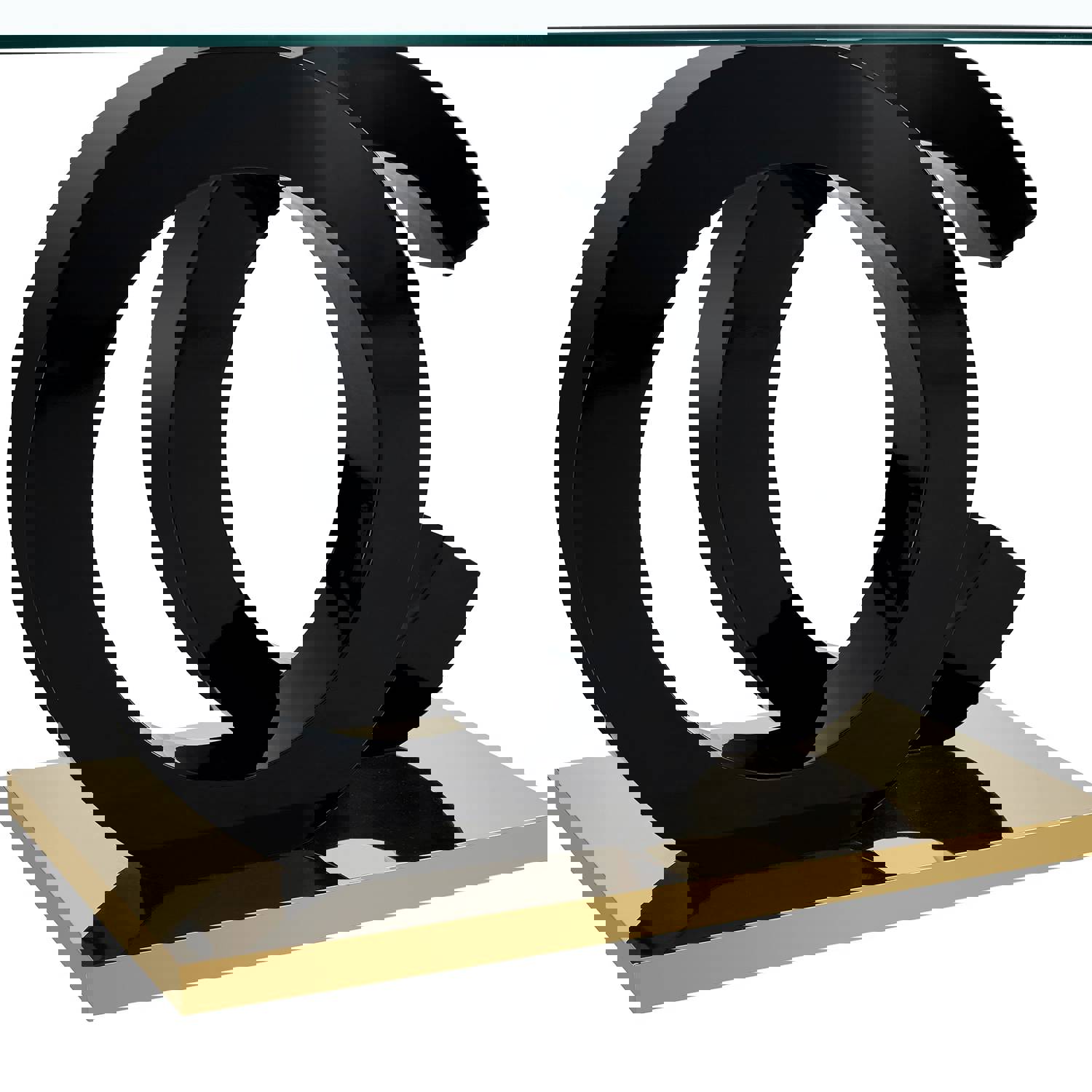 Large Modern Minimalist Rectangular Glass Dining Table for 6-8 People