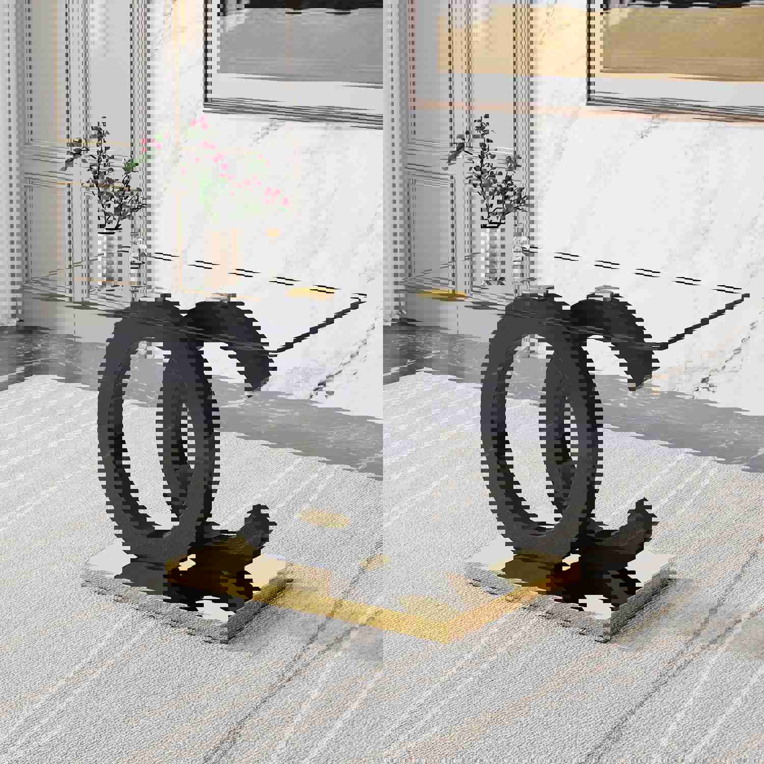 Large Modern Minimalist Rectangular Glass Dining Table for 6-8 People