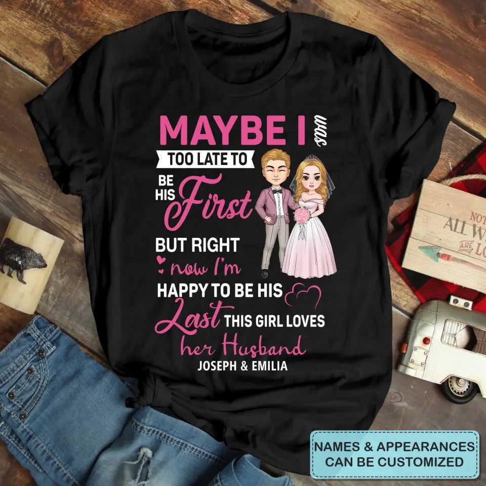 Personalized Custom T-shirt - Anniversary, Wedding Gift For Couple, Husband, Wife - Im In Love With All The Little Things