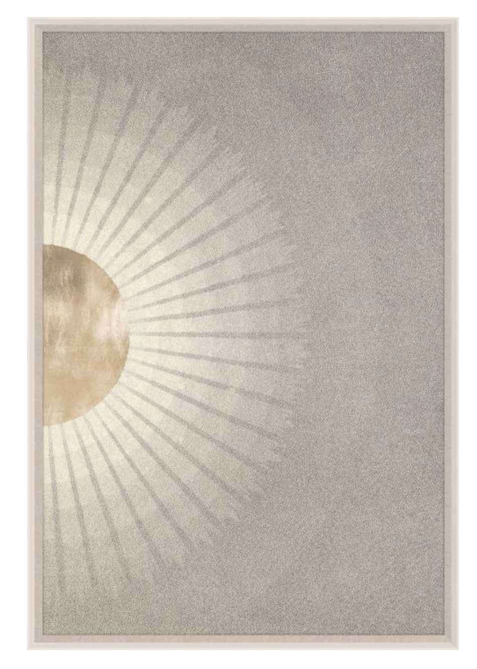 Natural Curiosities Solaris Art - Minimalist Gold Leaf Design