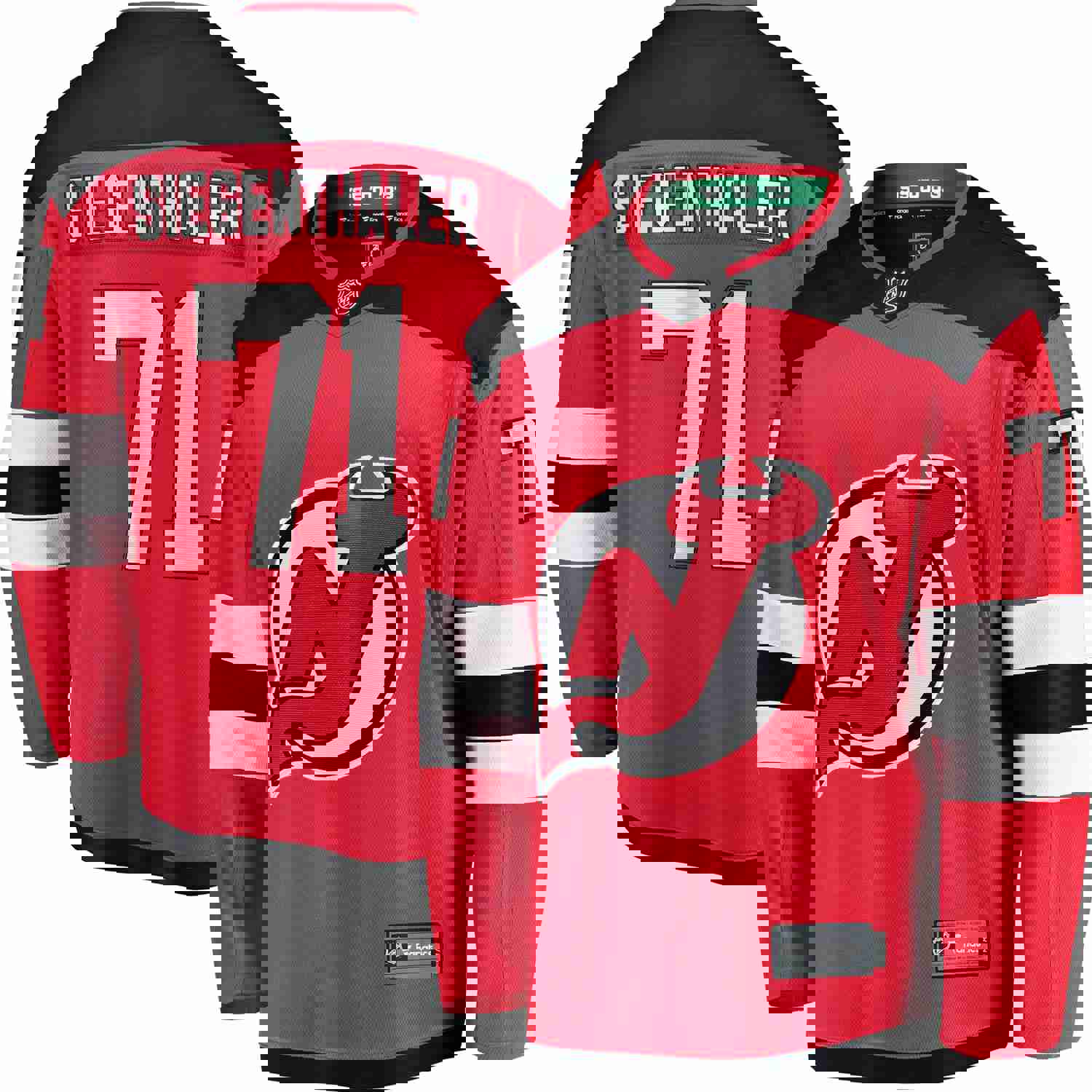 Jonas Siegenthaler New Jersey Devils Fanatics Branded Home Breakaway Player Jersey - Red