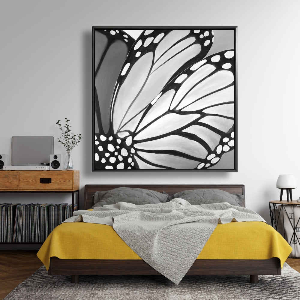 Monarch Wings Closeup - Fine Art Gallery Wrapped Canvas 16x48