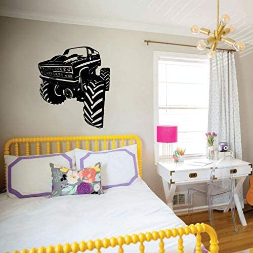 Monster Truck Vinyl Wall Sticker - Durable Decal for Kids' Room Decor