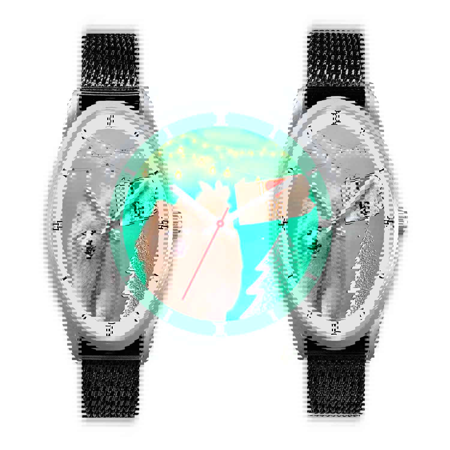 Cute Pomeranian Dog Pennsylvania Christmas Special Wrist Watch
