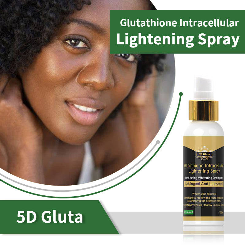 5D Gluta Whitening Skincare Set for African Skin - Lotion, Cream, Spray & Soap