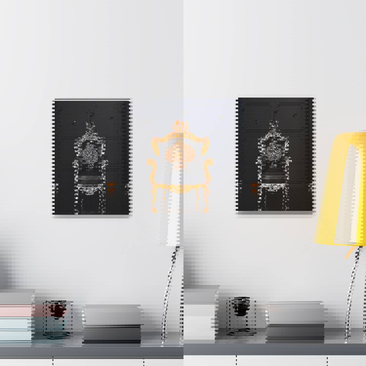 3D Sitting Spades Playing Card Canvas Wall Art - Ready-to-Hang Home Decor