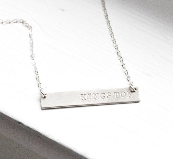 Personalized Name Necklace - 925 Sterling Silver with CZ
