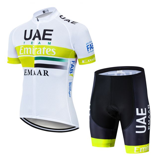 Team UAE Cycling Jersey Set - Quick-Dry, Breathable, and Comfortable for Men