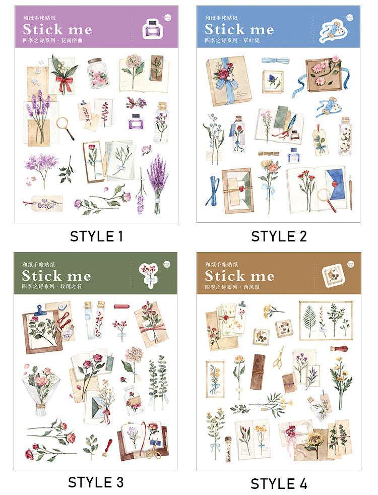 Flower Journal Sticker Sheet