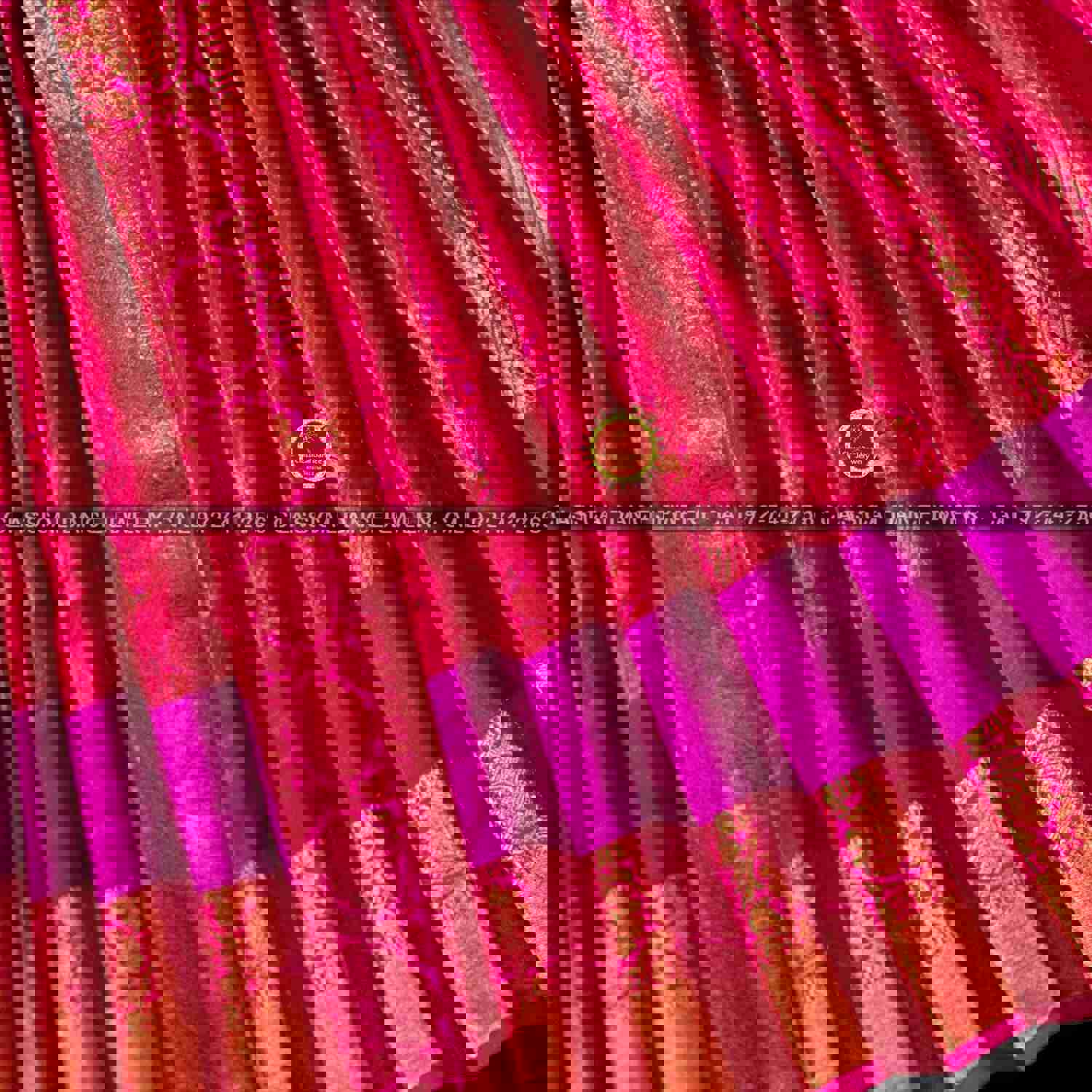 PURPLE PINK 36 inch Kuchipudi Dance Costume | Art Silk Dharmavaram Kanchi | Classical Dance Jewelry