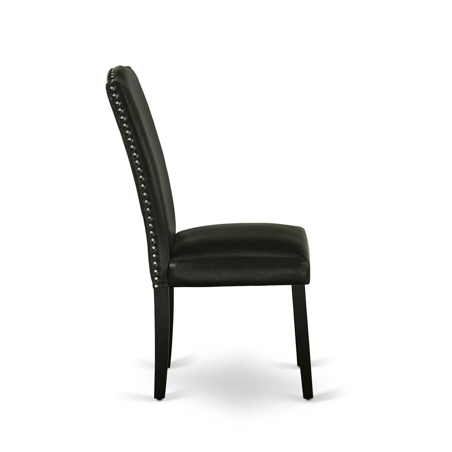 East West Furniture WEEN5-BLK-69 5 Piece Modern Dining Table Set with Black Faux Leather Chairs