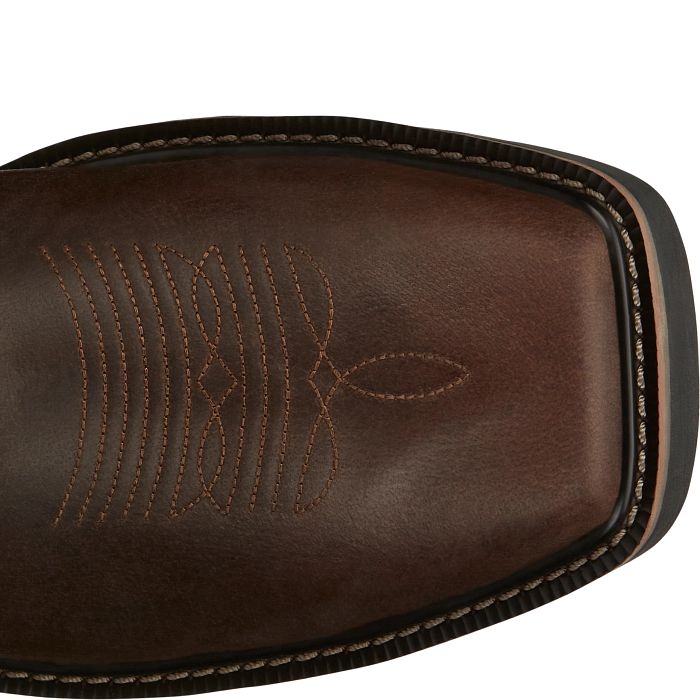 Justin Mens Actuator Western Work Boot with Composite Toe