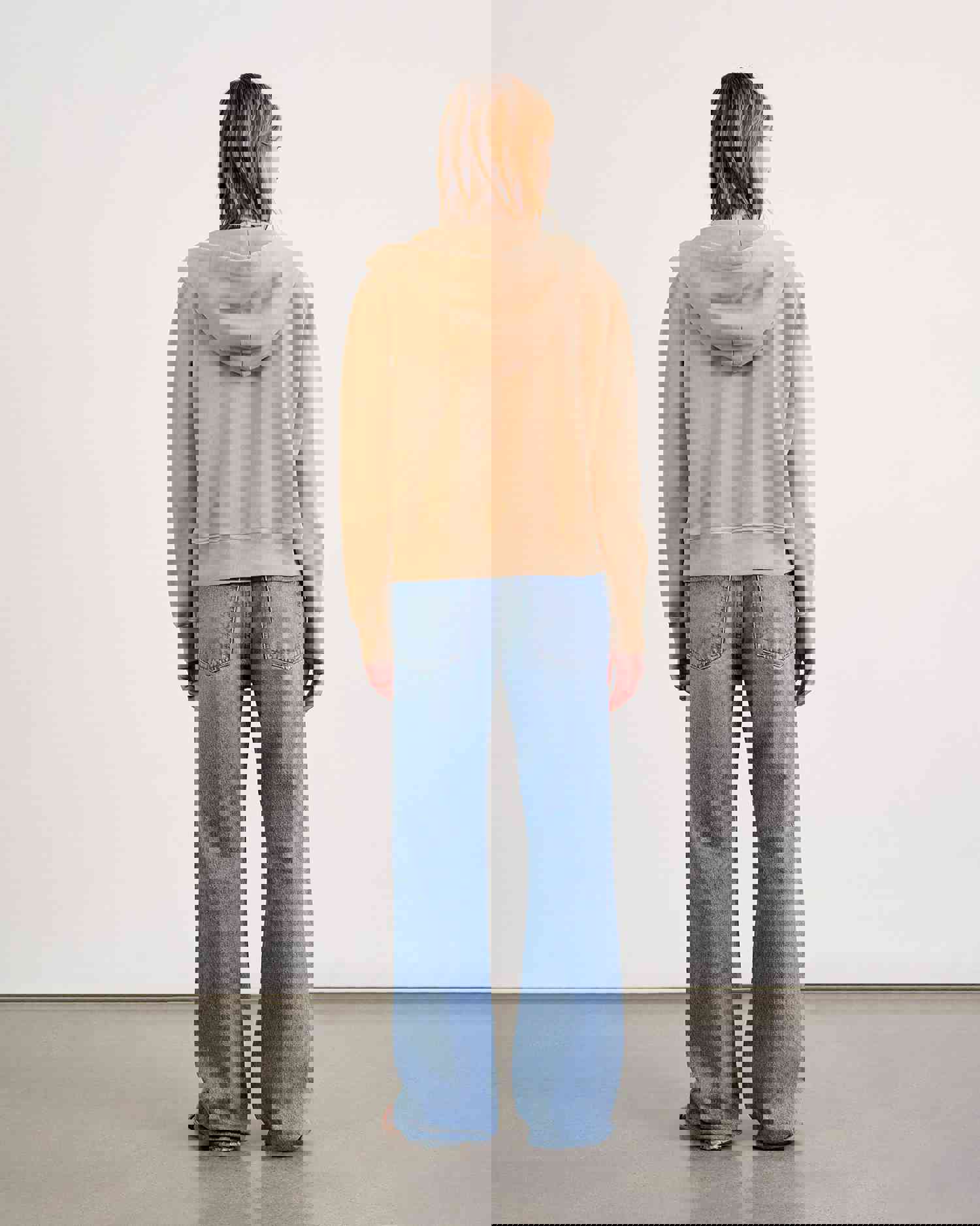 Nili Lotan Callie Zip Up Hoodie - Vintage Distressed Style