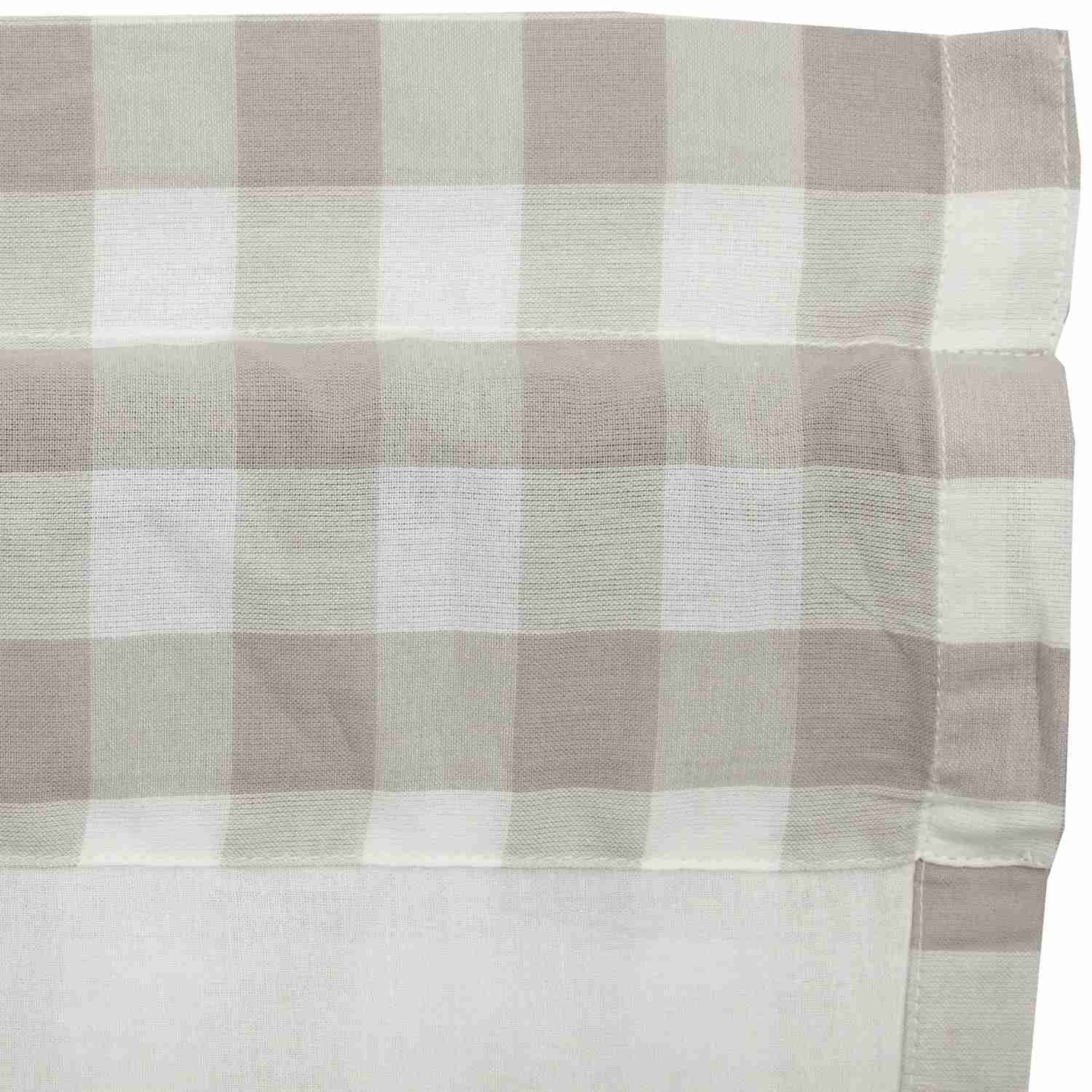 Annie Buffalo Grey Check Swag Set of 2 Farmhouse Decor Cotton Lined Curtains