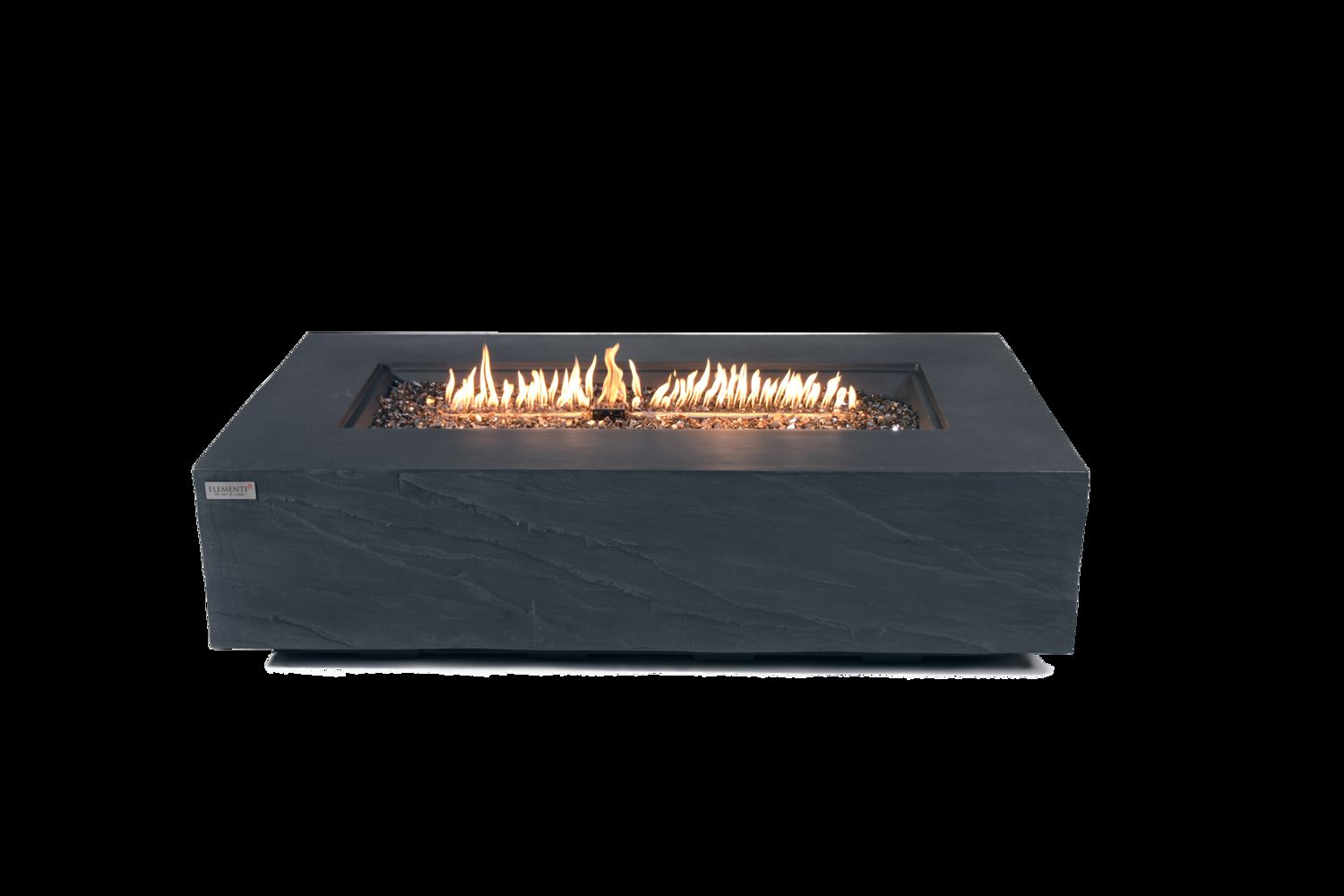 Cape Town Natural Sandstone Concrete Rectangle Fire Pit Table