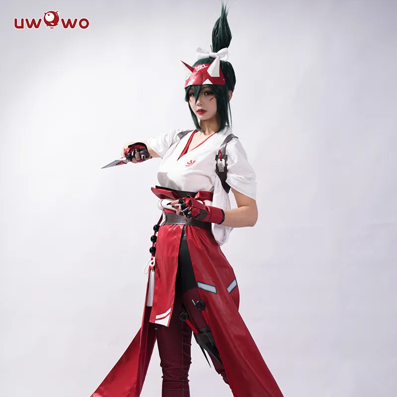 UWOWO Game Kiriko Cosplay Costume Full Set - Unisex Role Play Outfit for Halloween