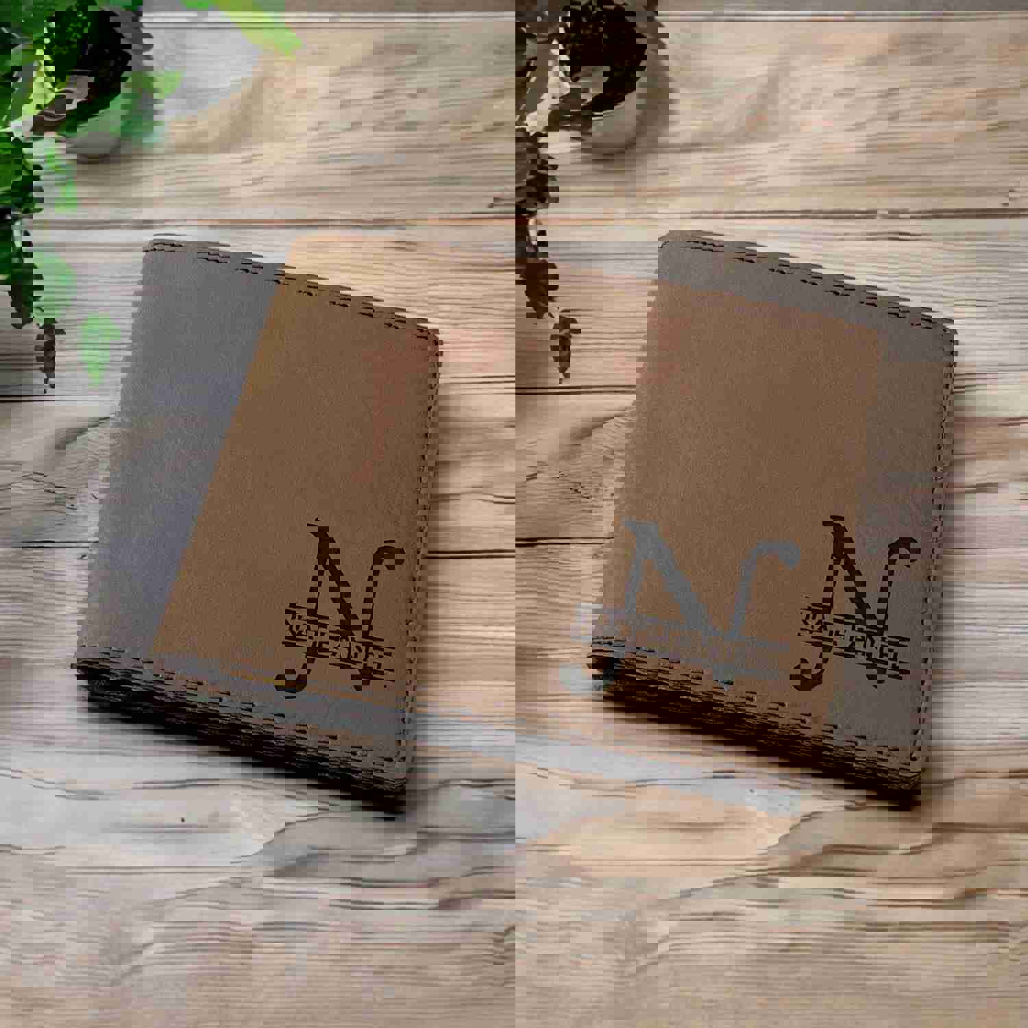 Personalized Engraved Leather Wallet for Men - Custom Gift for Any Occasion