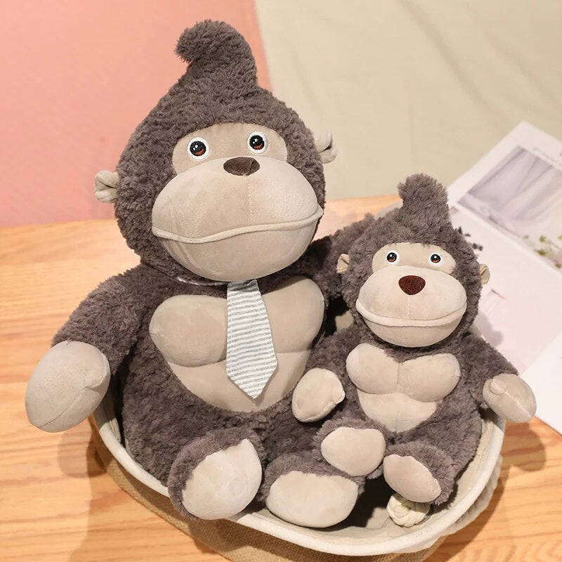 Muscle Orangutan Simulation Plush Toy - Cartoon Gorilla Plush Doll for Kids