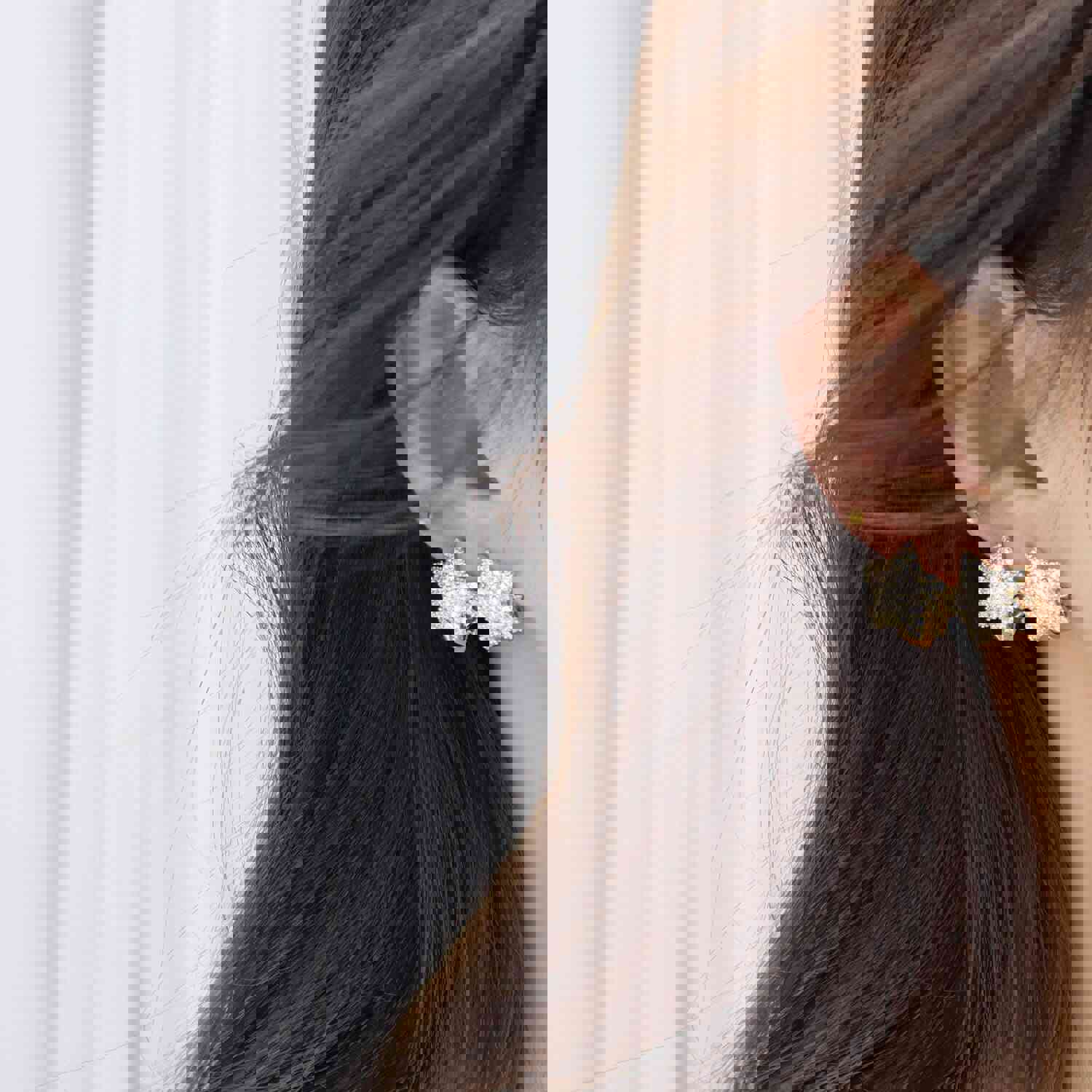 2022 Korea Design 14K Gold Plated AAA Zircon Star Earrings for Women