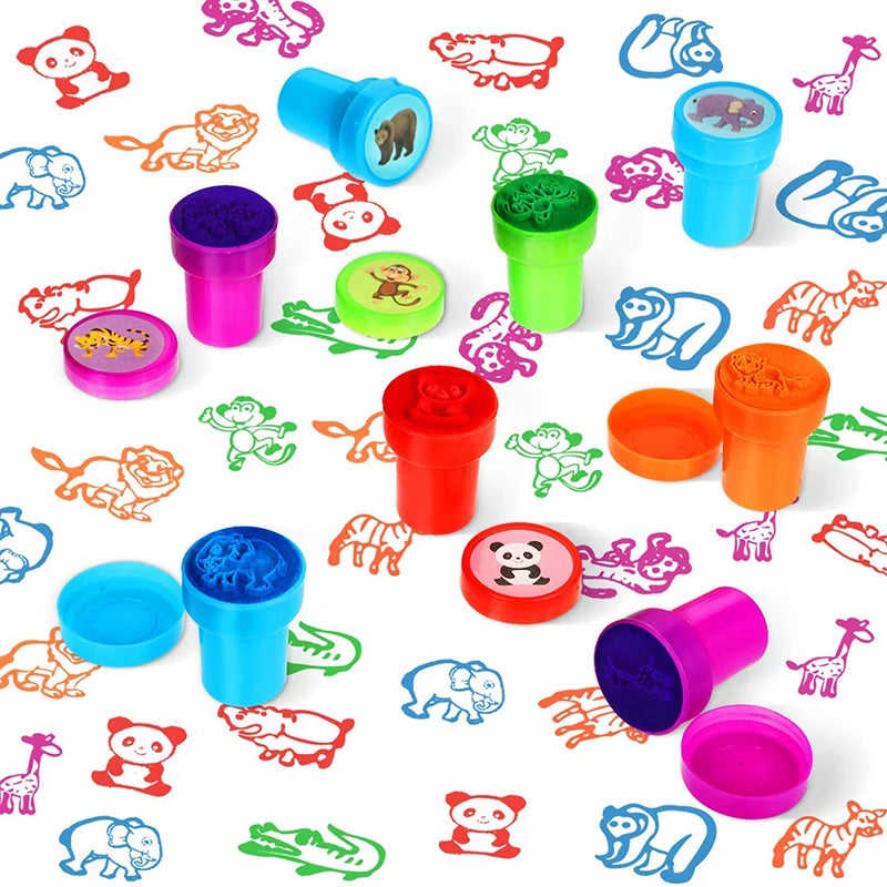 Assorted Self-Ink Stamps for Kids - Teacher Stamps, Party Favors, Classroom Prizes