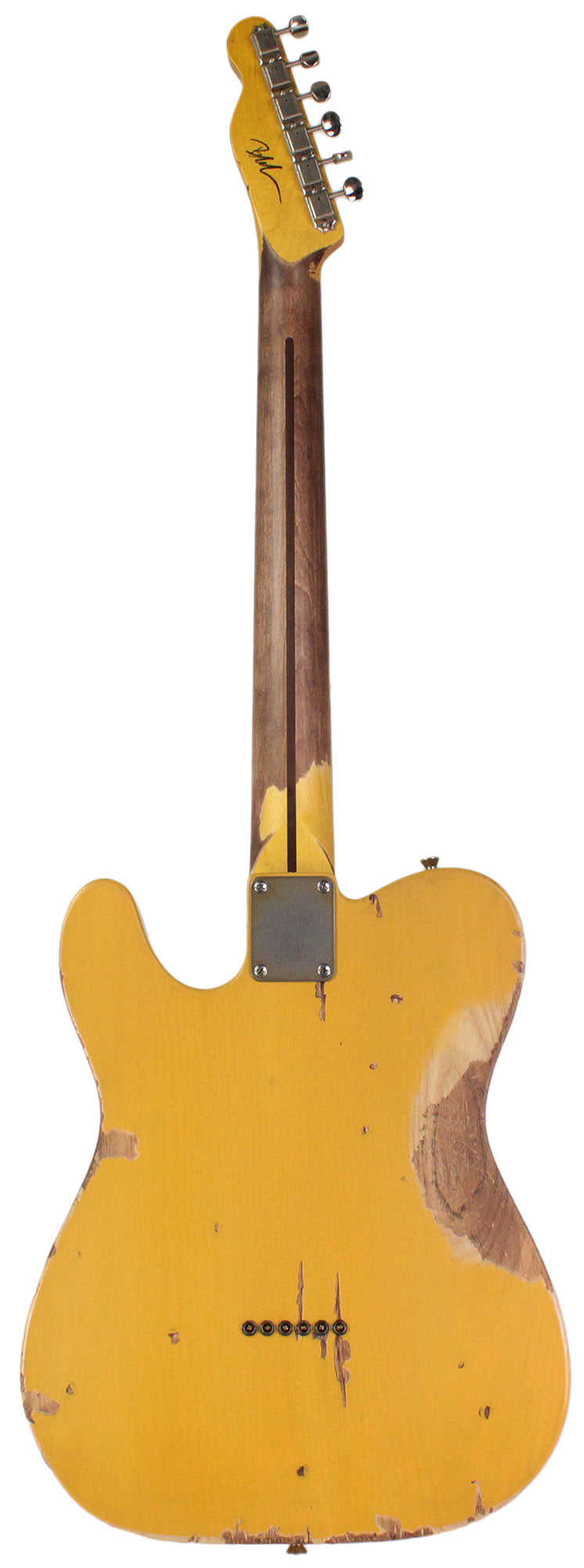 Nash T-52 Guitar, Butterscotch Blonde, Humbucker, Heavy Aging