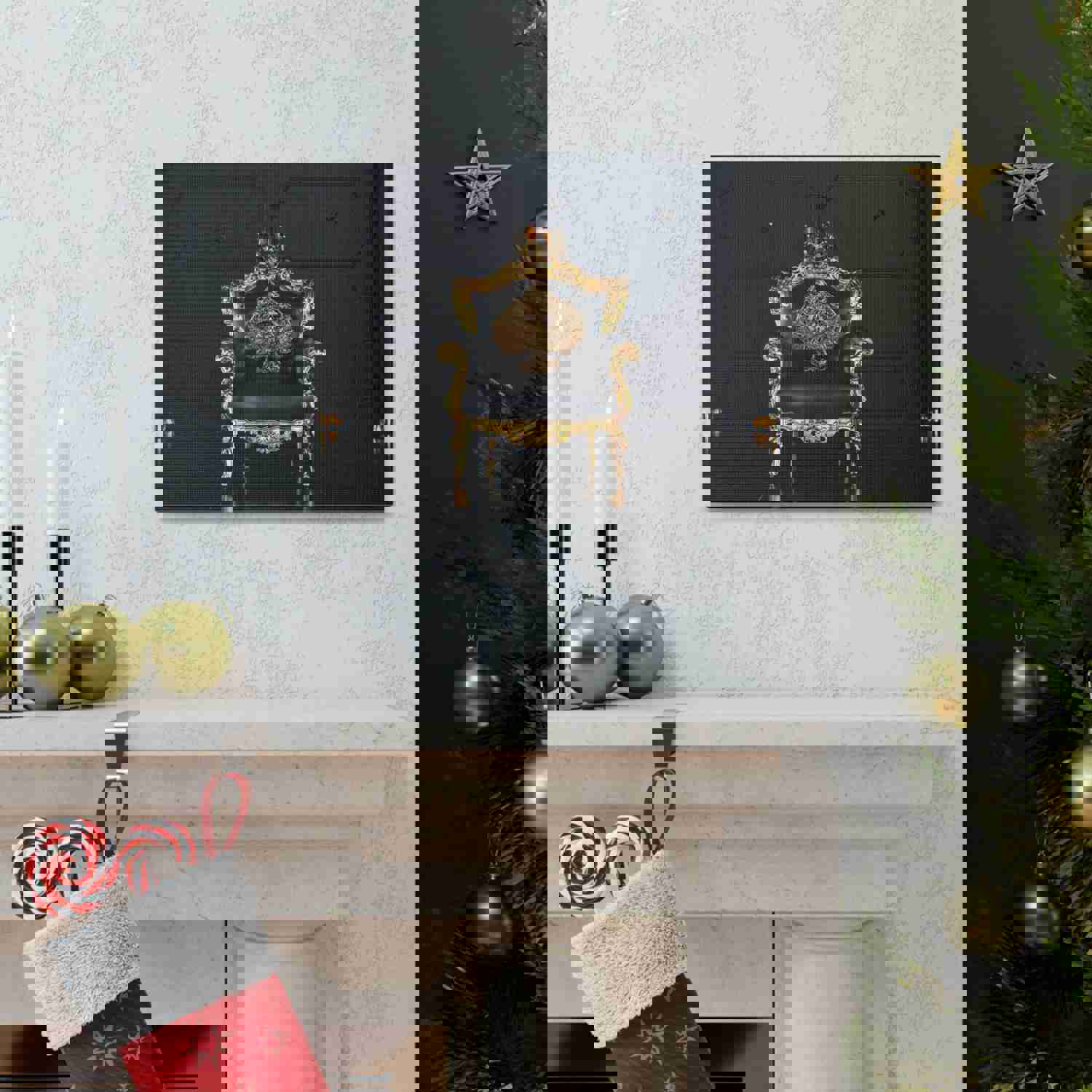 3D Sitting Spades Playing Card Canvas Wall Art - Ready-to-Hang Home Decor