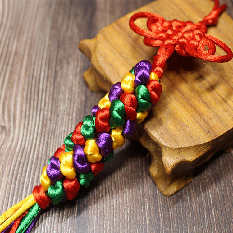 Handmade Tibetan Pineapple Diamond Knot Car Hanging for Home and Wall Decor