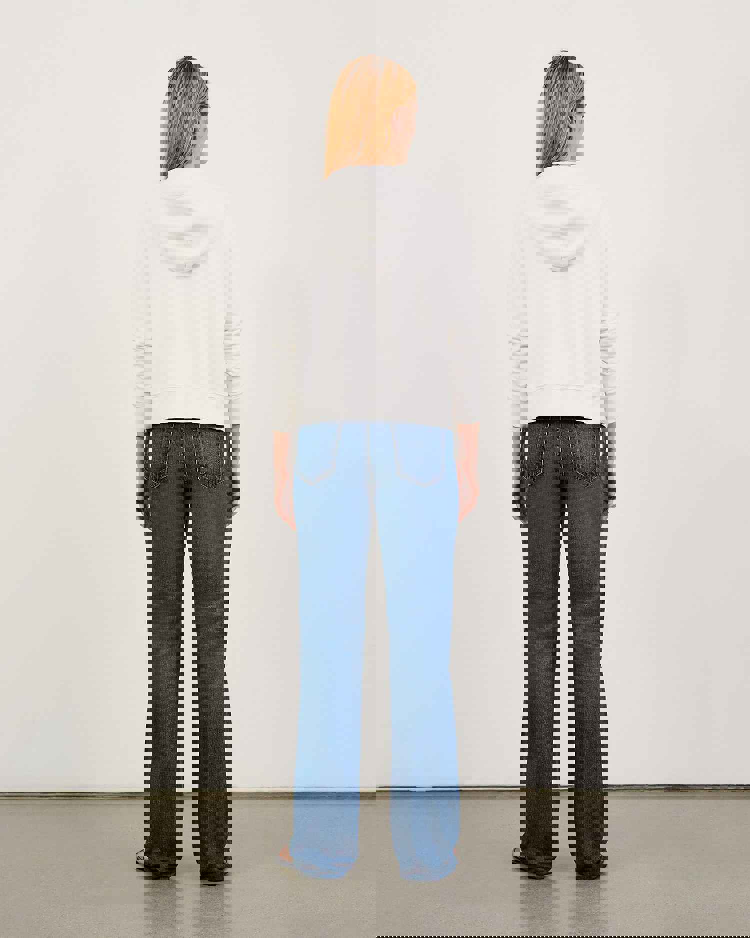 Nili Lotan Callie Zip Up Hoodie - Vintage Distressed Style